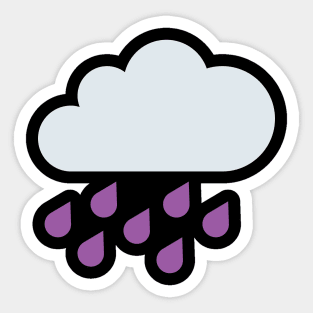 Purple Rain Sticker